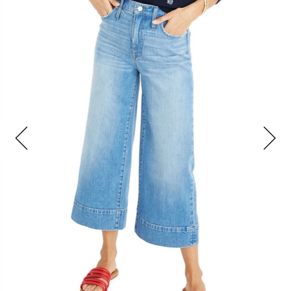 Madewell Wide Leg Crop Jeans